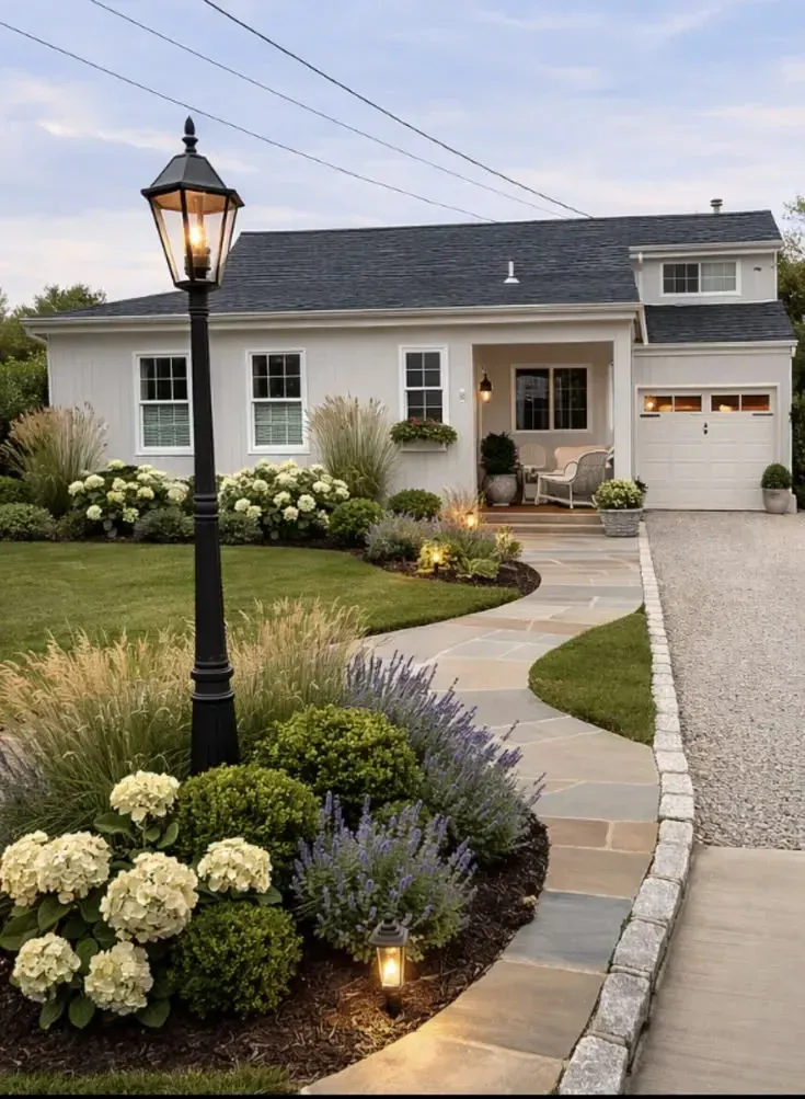 low maintenance driveway landscape ideas