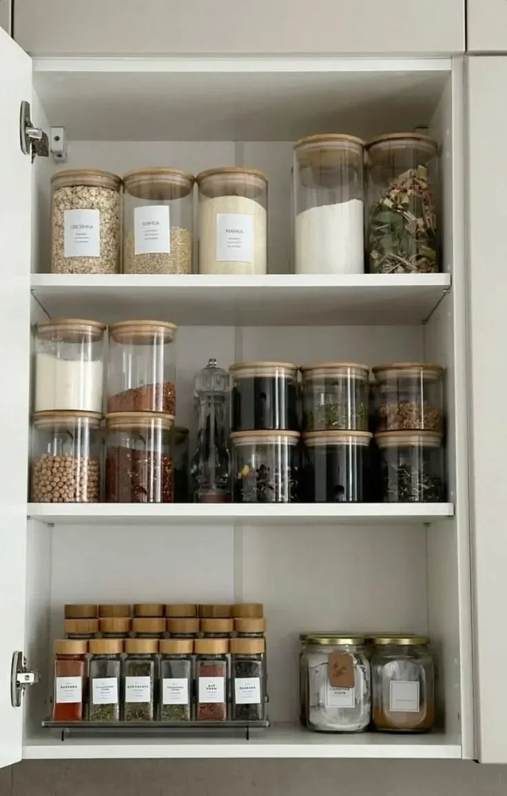 pull out small kitchen cabinet organization ideas