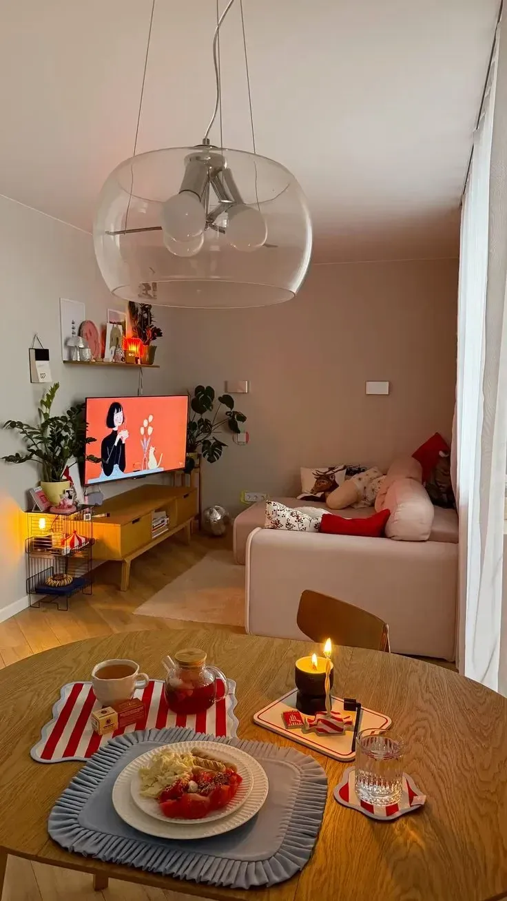 small living room dining room combo