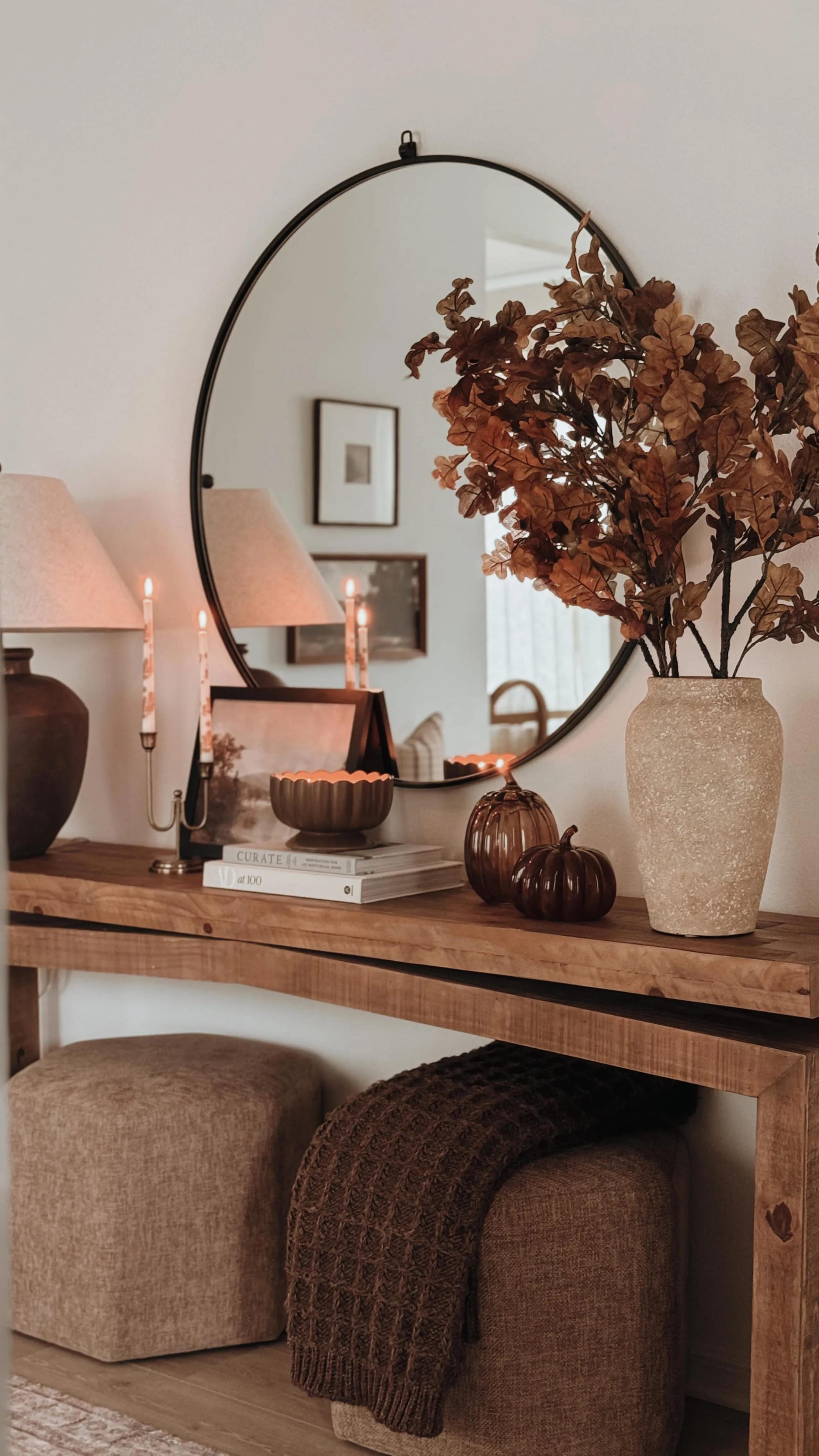 aesthetic fall vignette ideas