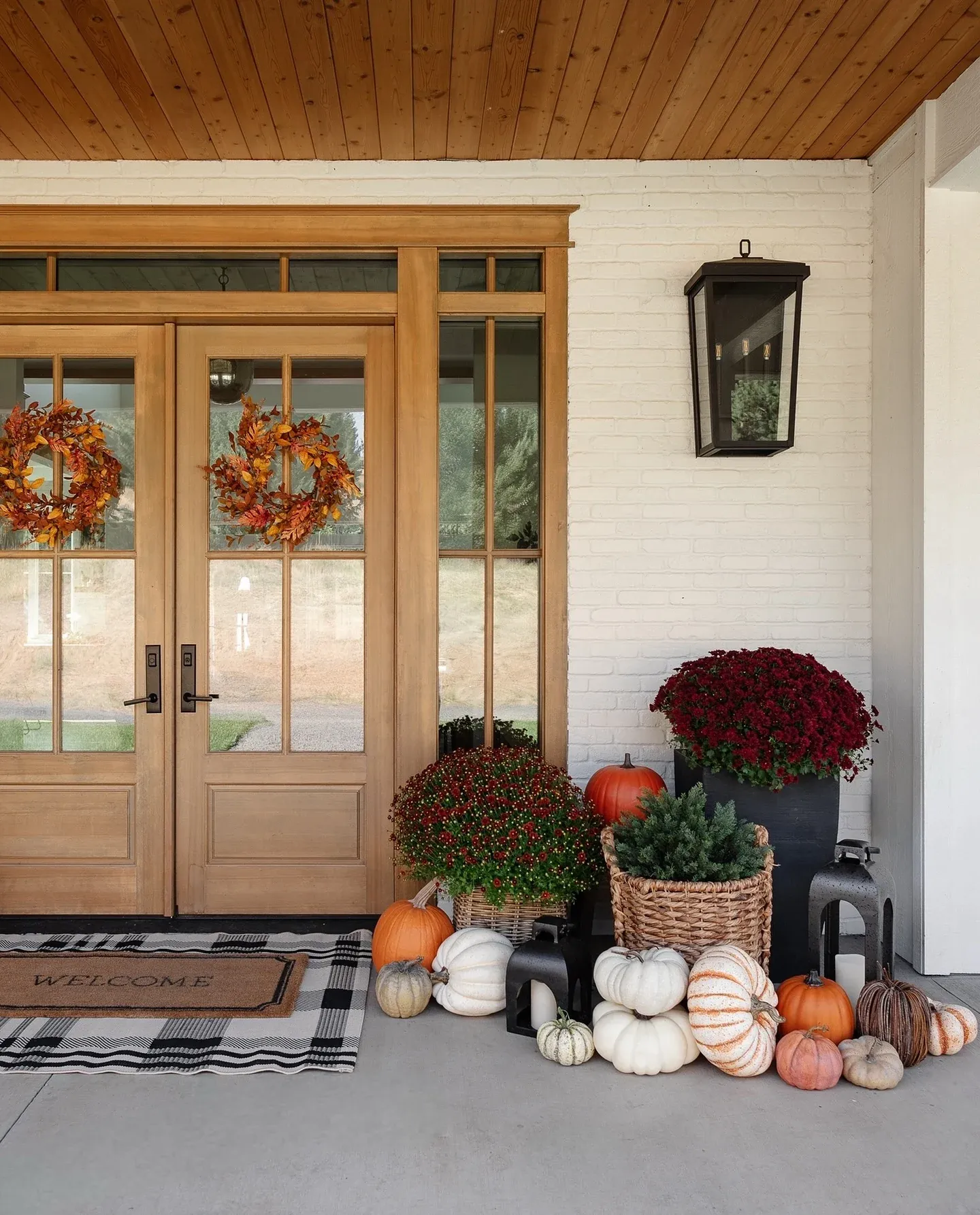 autumn fall planter ideas