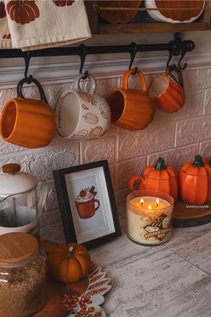 pretty fall kitchen decor ideas