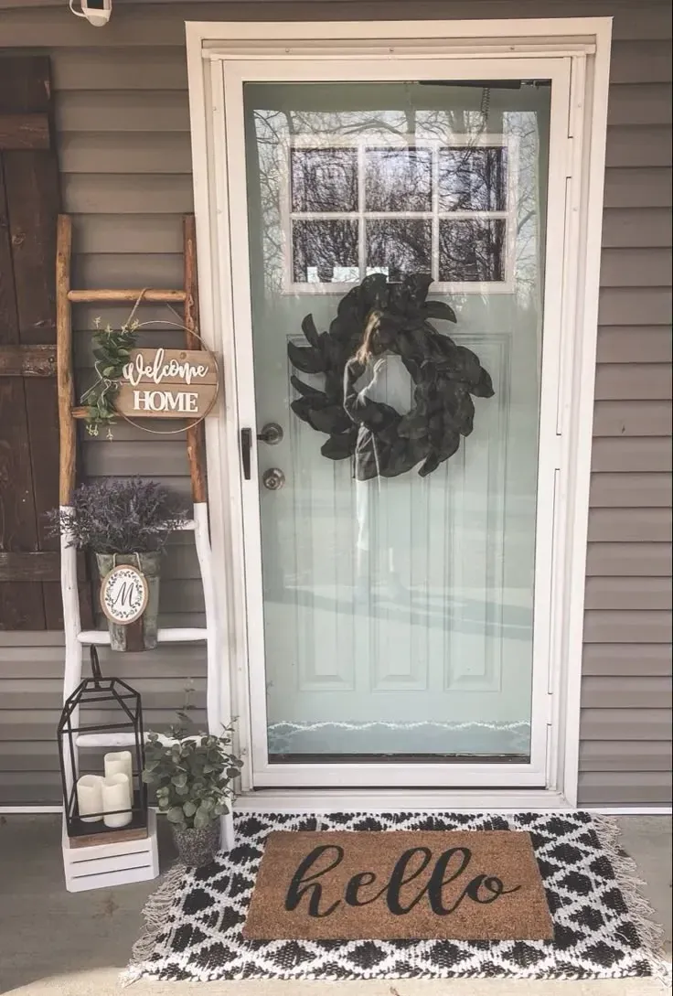 farmhouse summer front door decor ideas