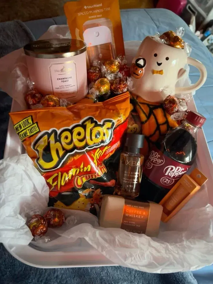 cozy spooky basket ideas