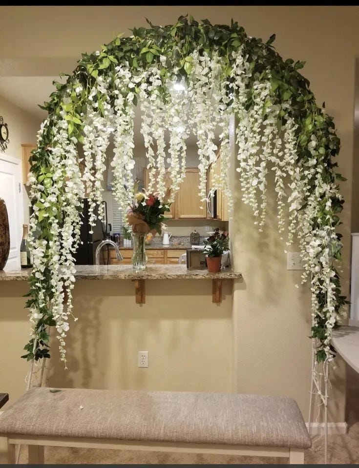 bridal shower decor idea for a cozy home celebration