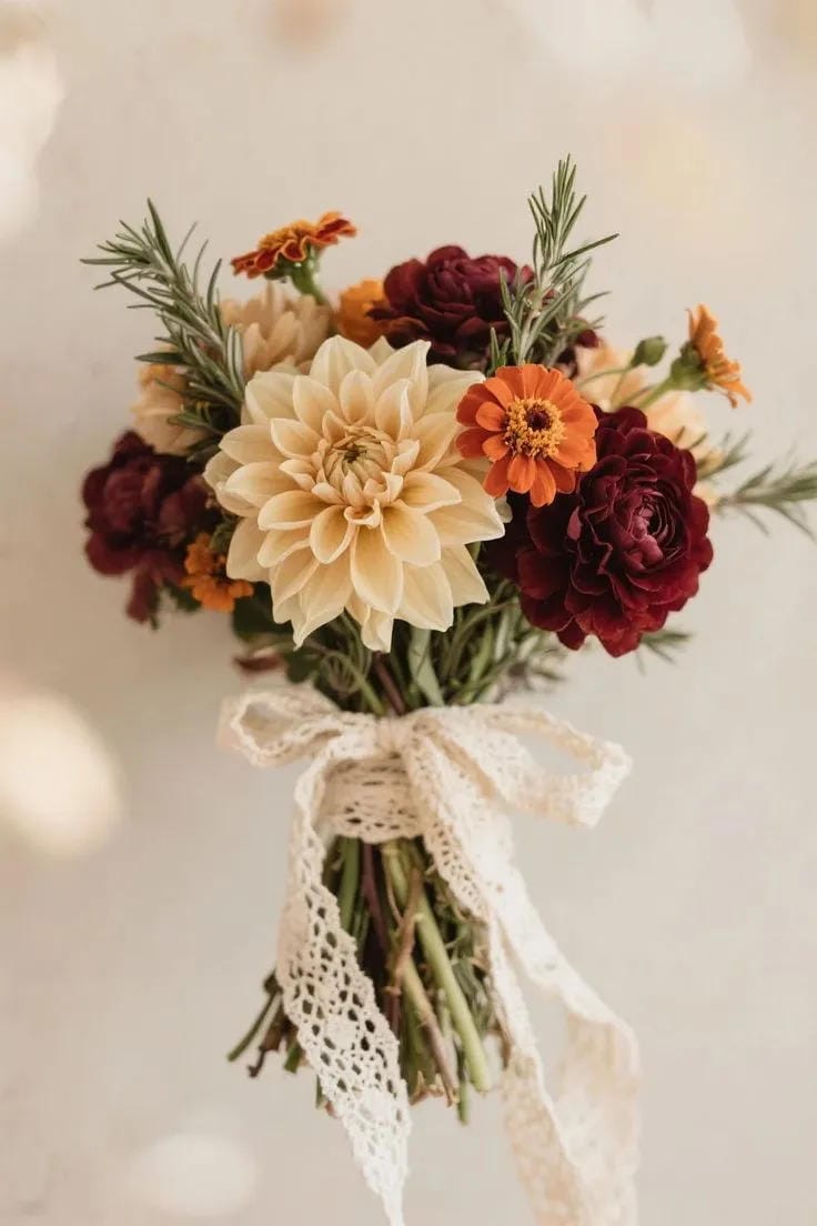wedding centerpiece idea with wood accents and flowers