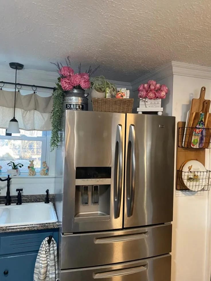 hidden over the refrigerator storage ideas