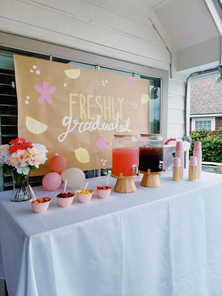 graduation memory table ideas
