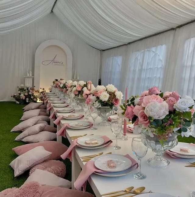 graduation table setup ideas