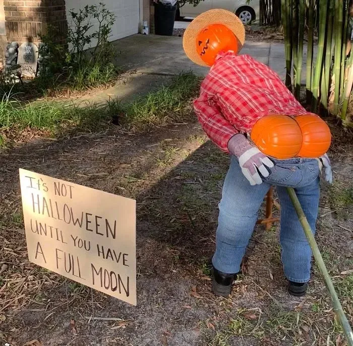 front door funny outdoor halloween decorations