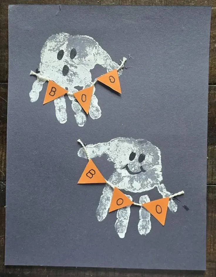 paint free halloween crafts for children