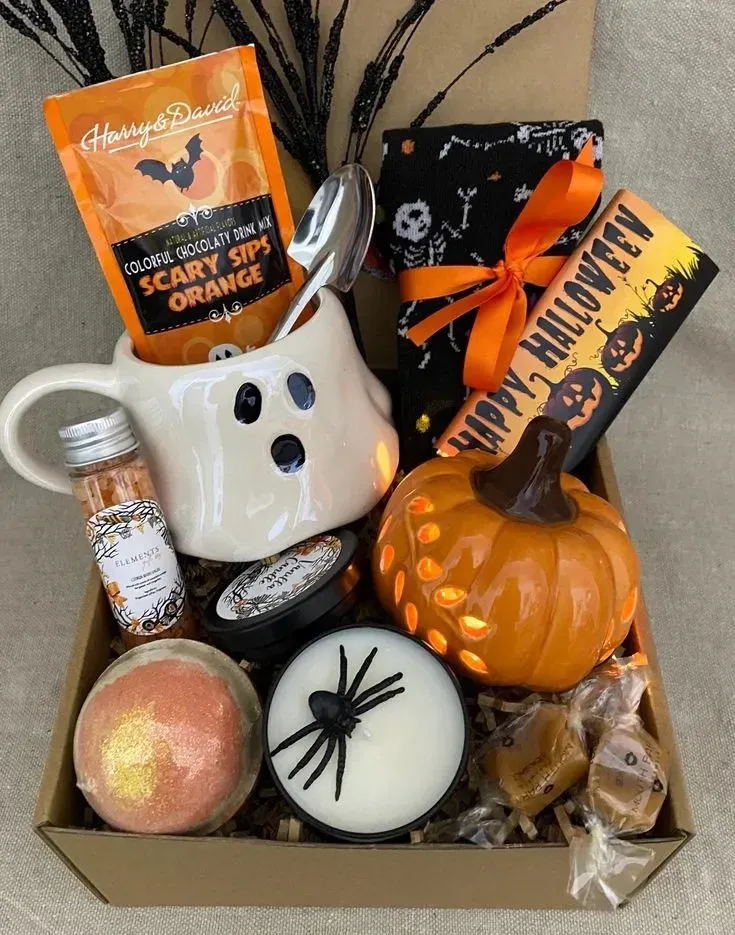 self care halloween gift baskets