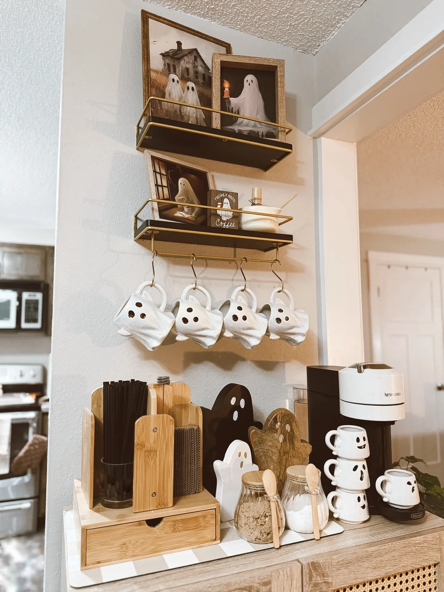 cozy fall coffee station ideas