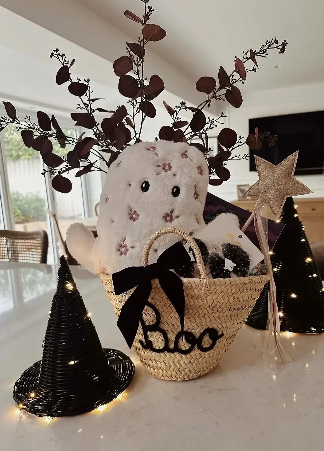 cozy spooky basket ideas