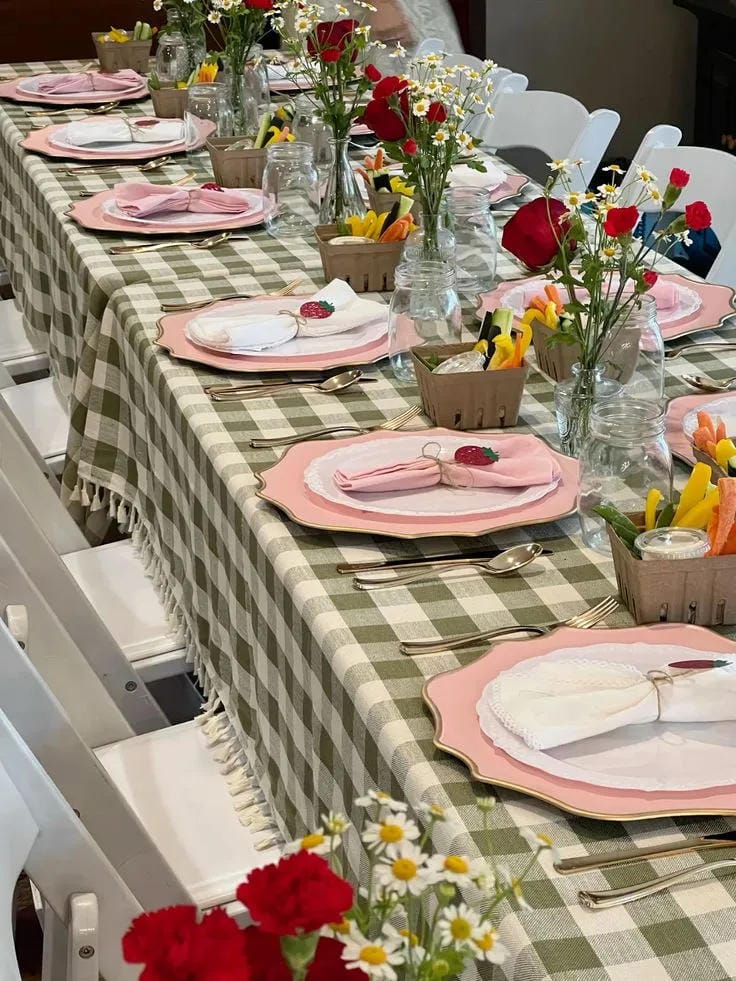 bridal shower brunch table decor ideas