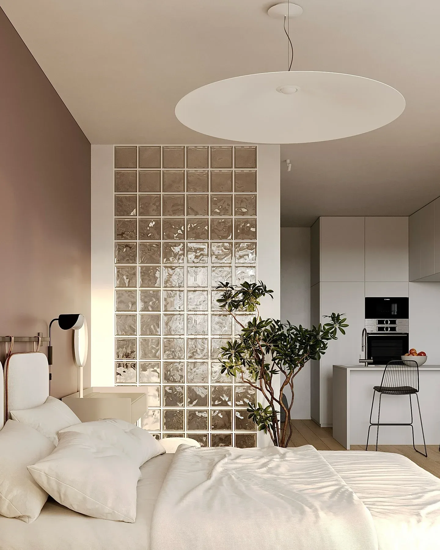 neutral studio apartment ideas