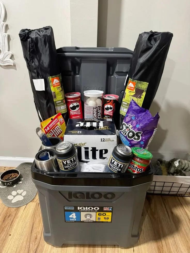 make a beer and barbecue cooler