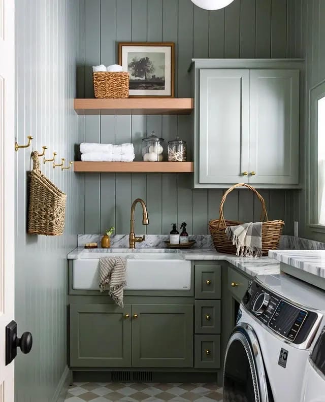 mudroom laundry room combo