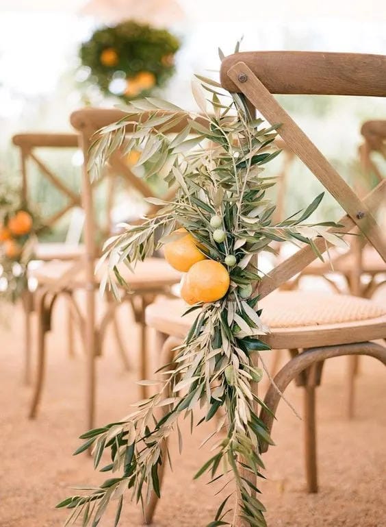 elegant wedding aisle decor idea for a ceremony entrance
