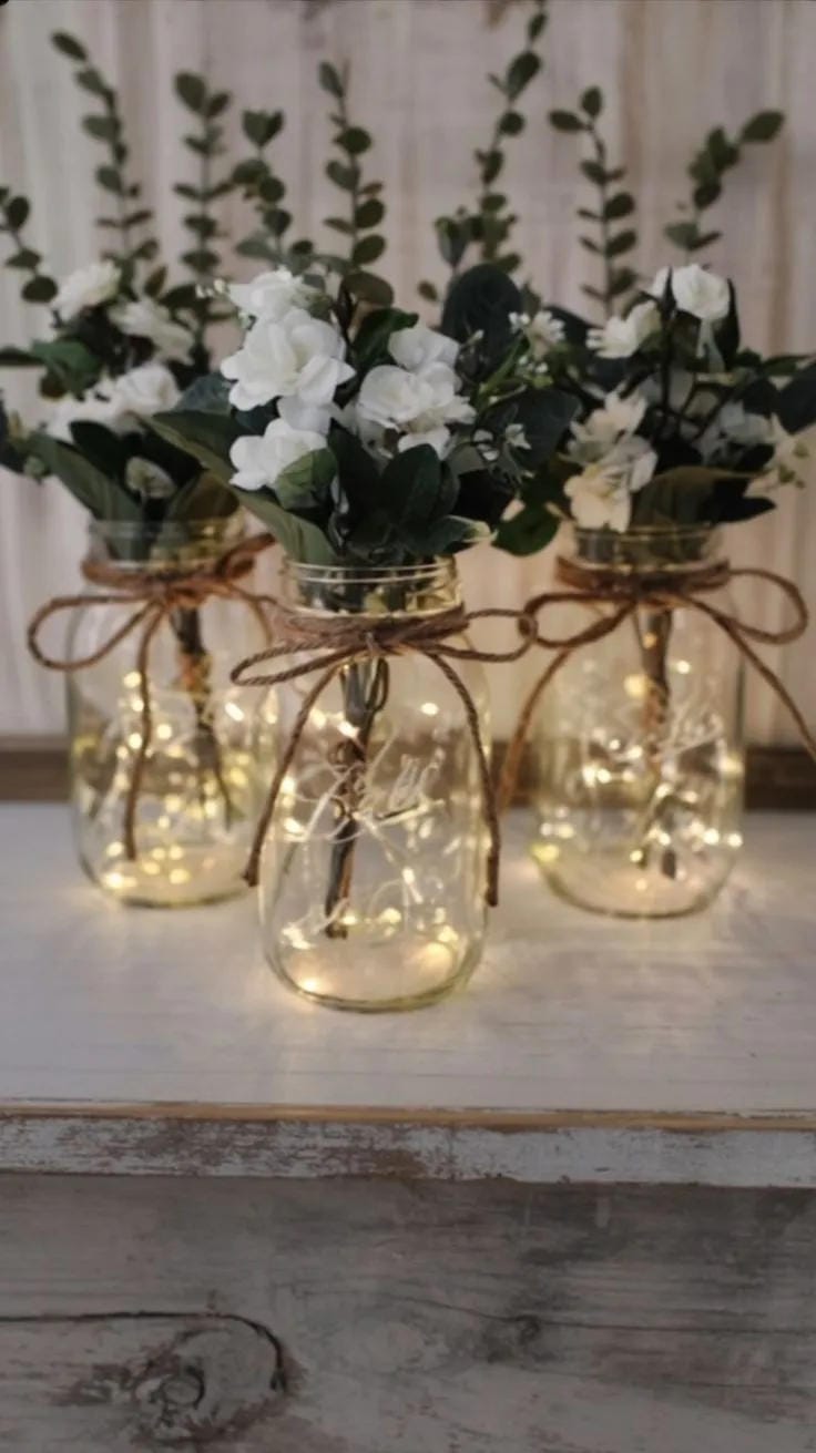 mason jar flower centerpiece ideas for tables