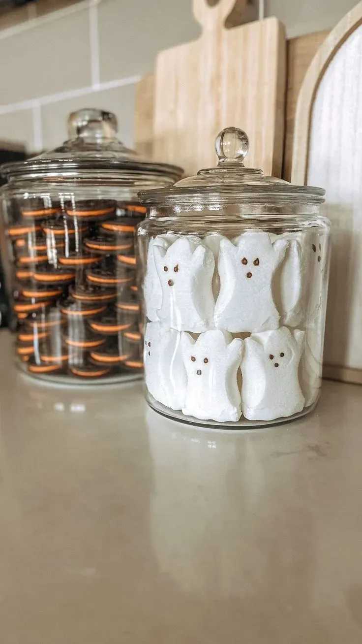 Halloween window decal small apartment halloween decor ideas