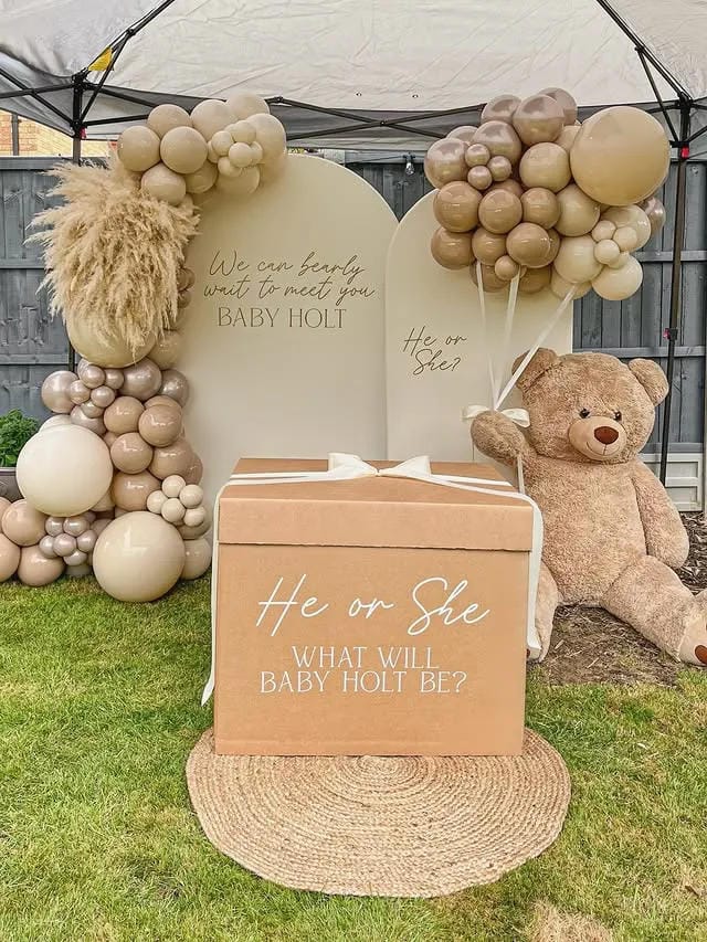 adorable neutral baby shower decor ideas