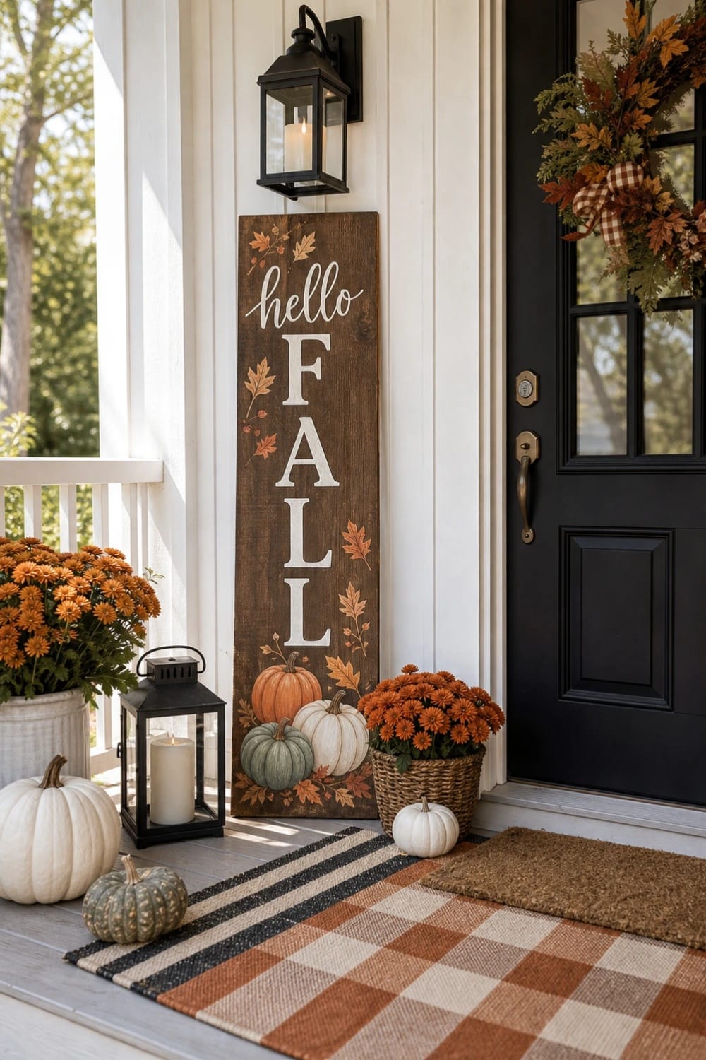aesthetic fall porch sign ideas