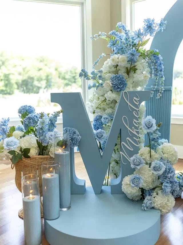 bridal shower backdrop idea for a home celebration
