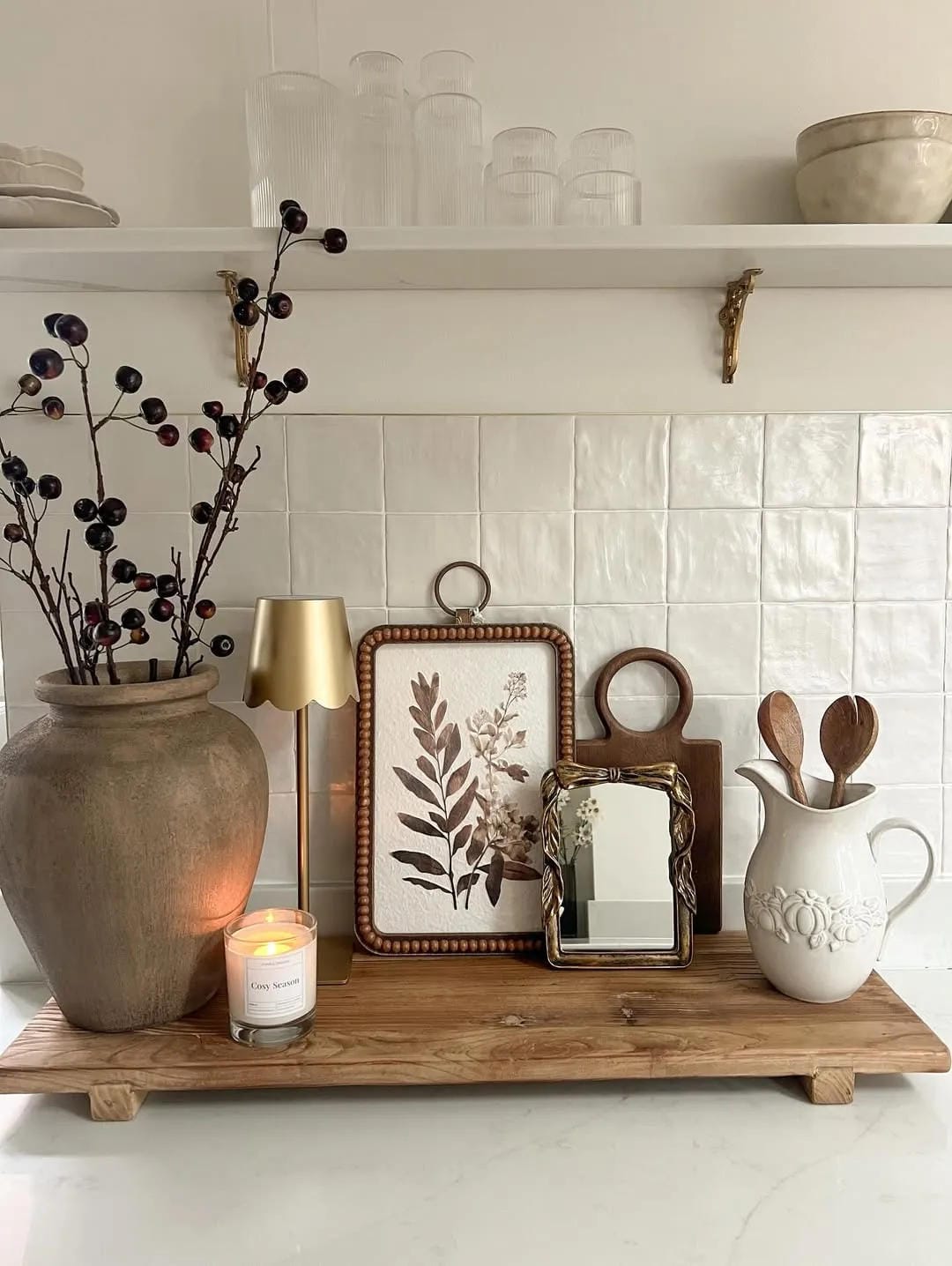 modern fall vignette ideas