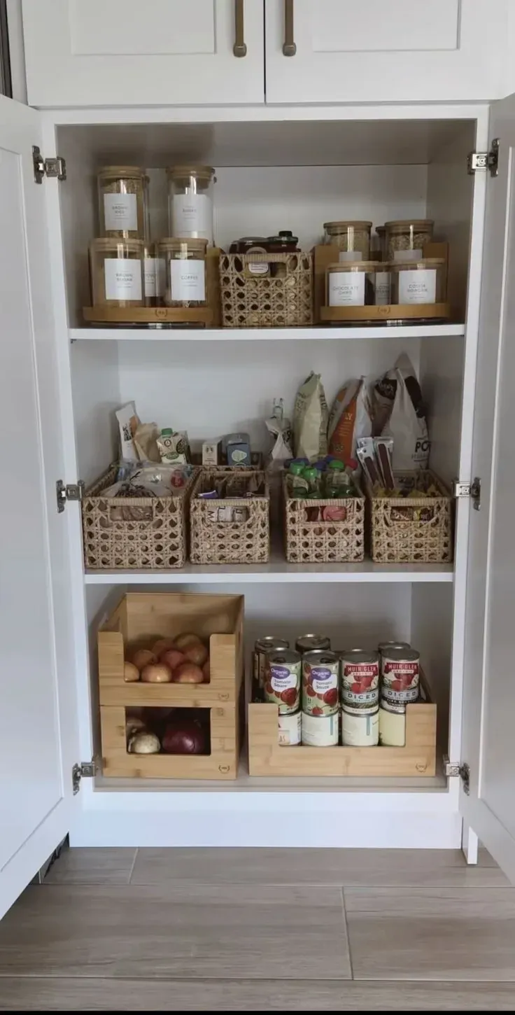 deep shelf small pantry organization ideas