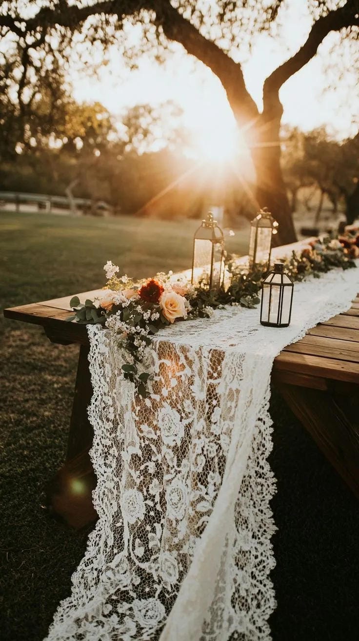 bridal shower garden party idea with elegant table styling