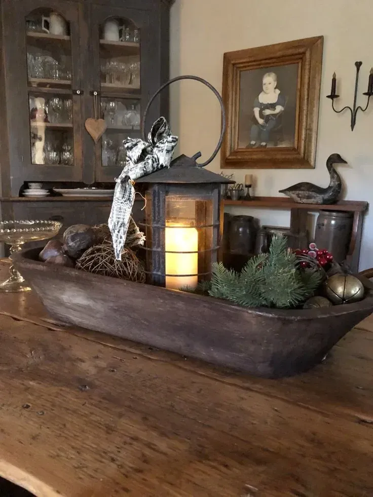 christmas dough bowl centrepiece for christmas
