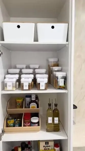 snack storage how to organize small pantry deep shelves