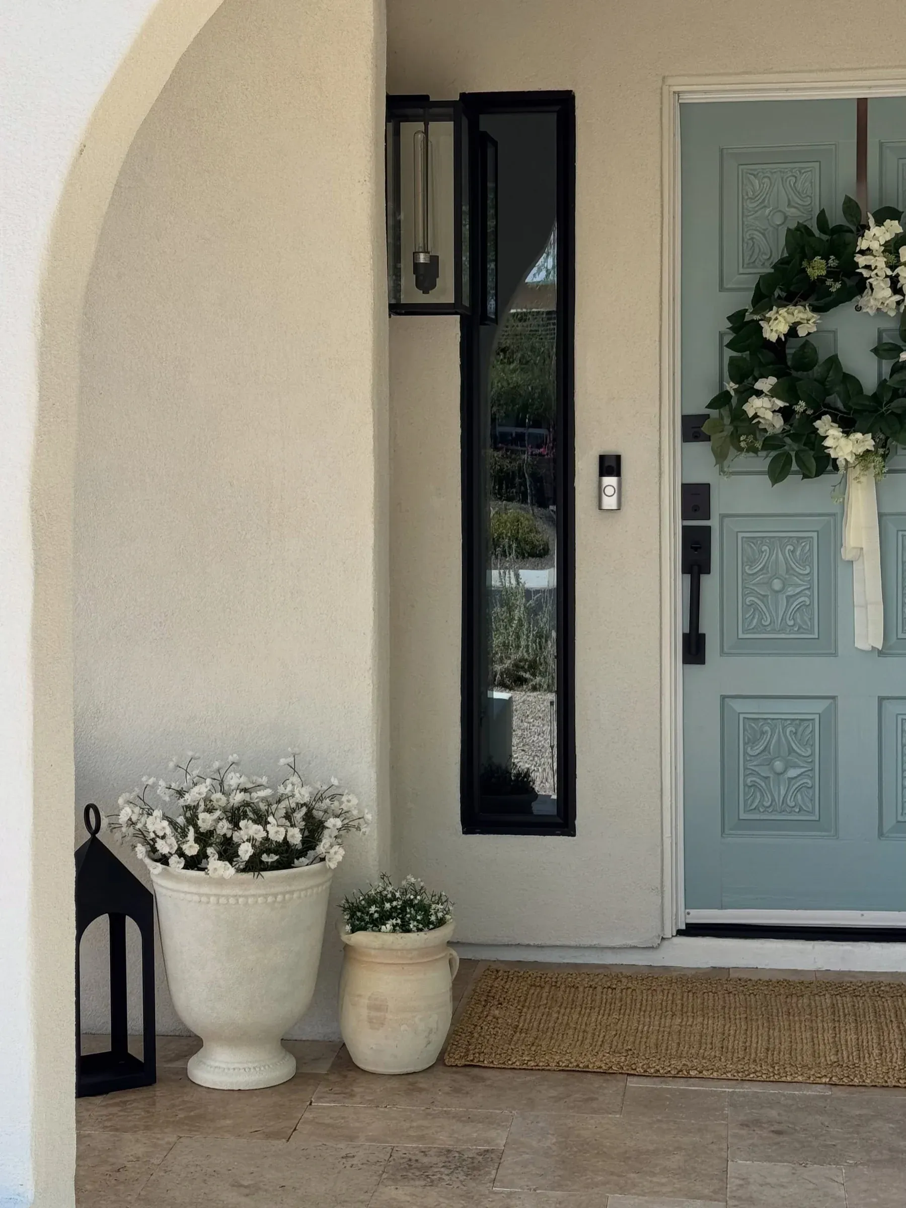 small porch summer front door decor ideas