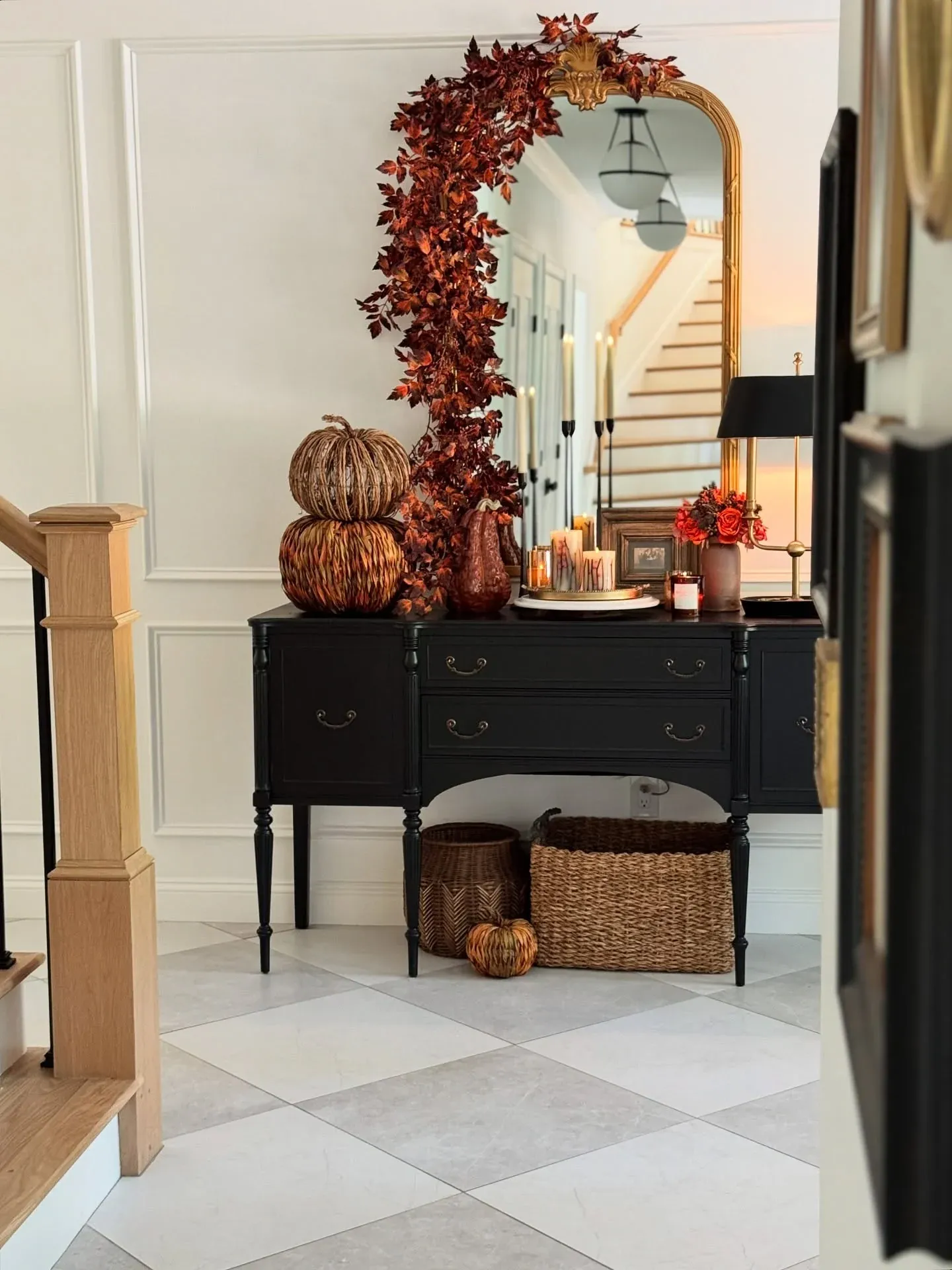 seasonal entryway fall entryway decor ideas