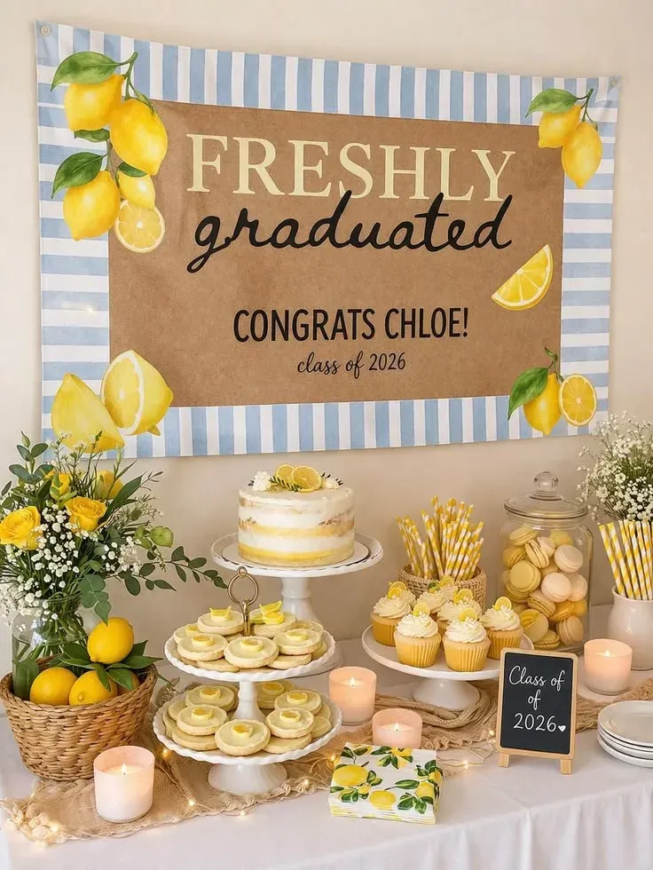 graduation dessert table decor ideas