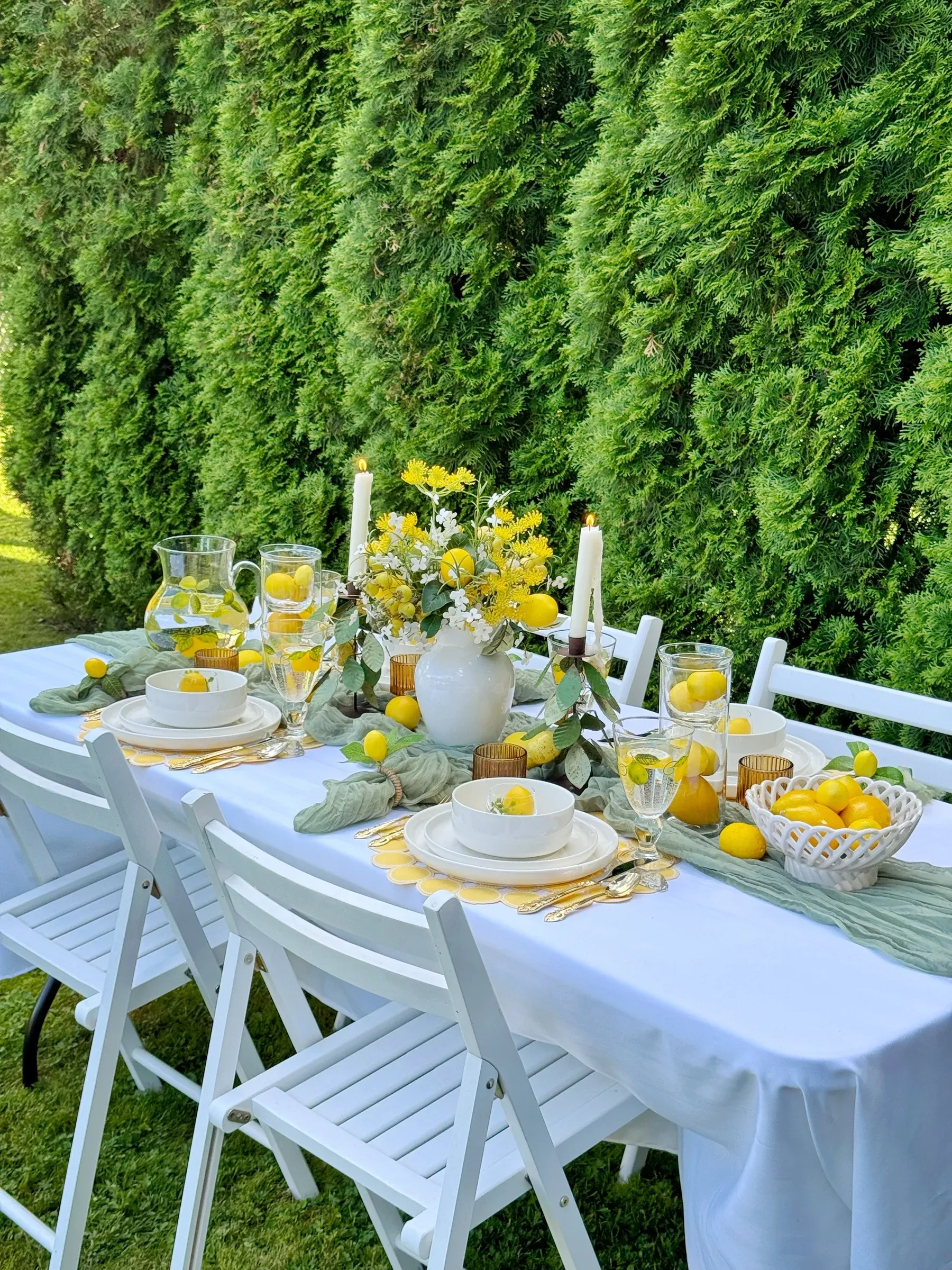 lemons dining table decor ideas