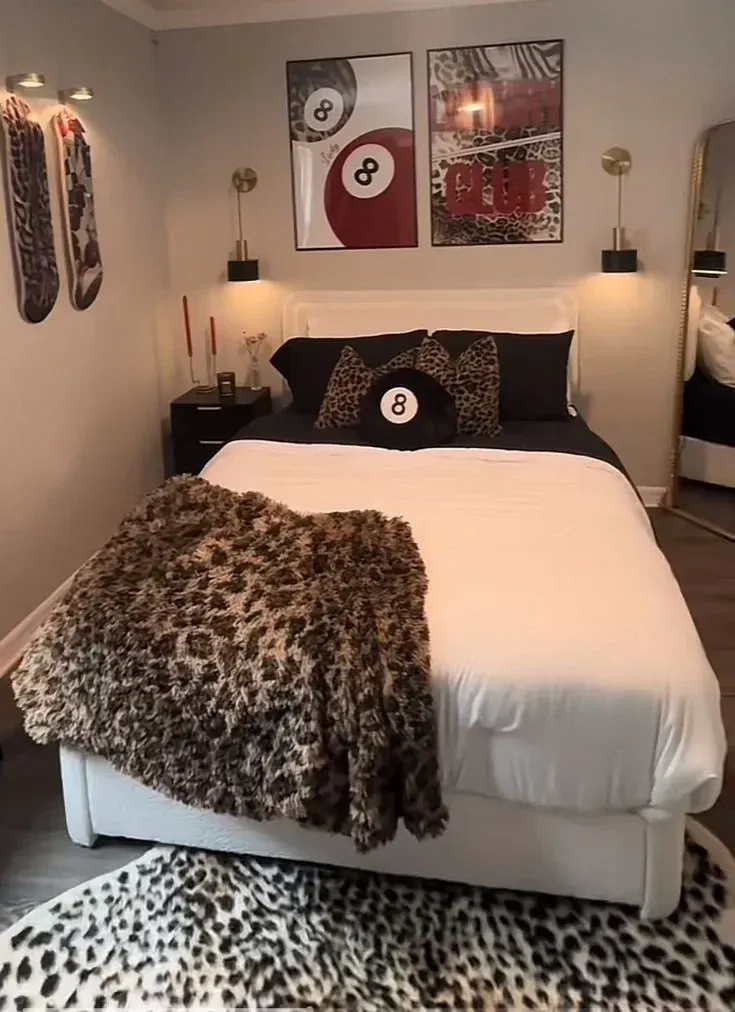 bold leopard print bedroom ideas