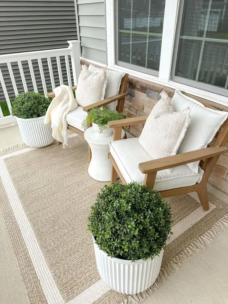 farmhouse neutral fall porch decor ideas