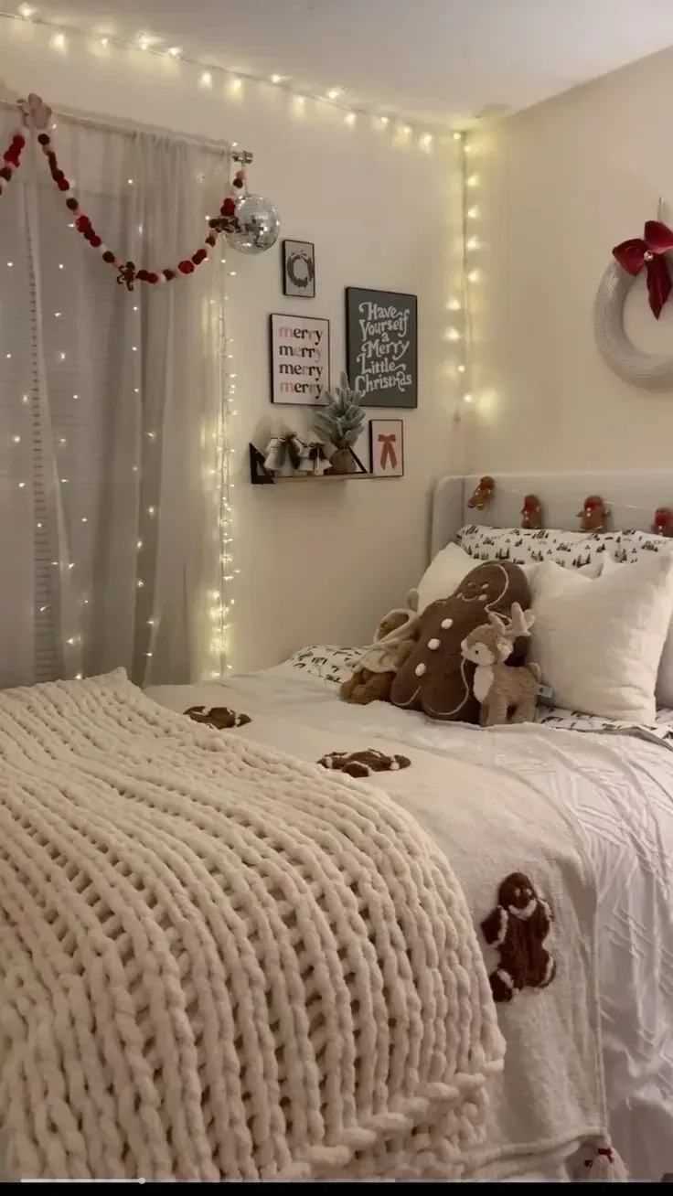 cozy holiday home christmas bedroom ideas