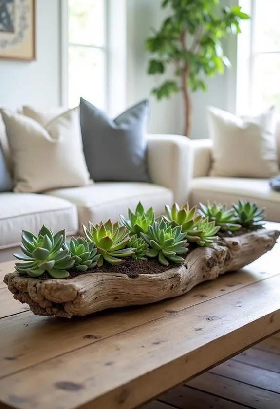coffee table styling for summer with flowers and decor books
