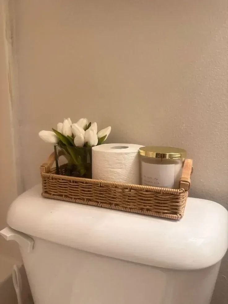 shelf clever back of toilet ideas