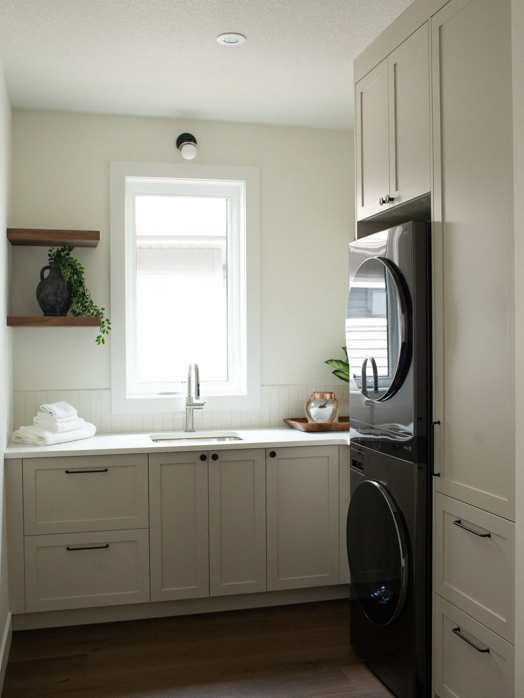 stacked washer and dryer ideas