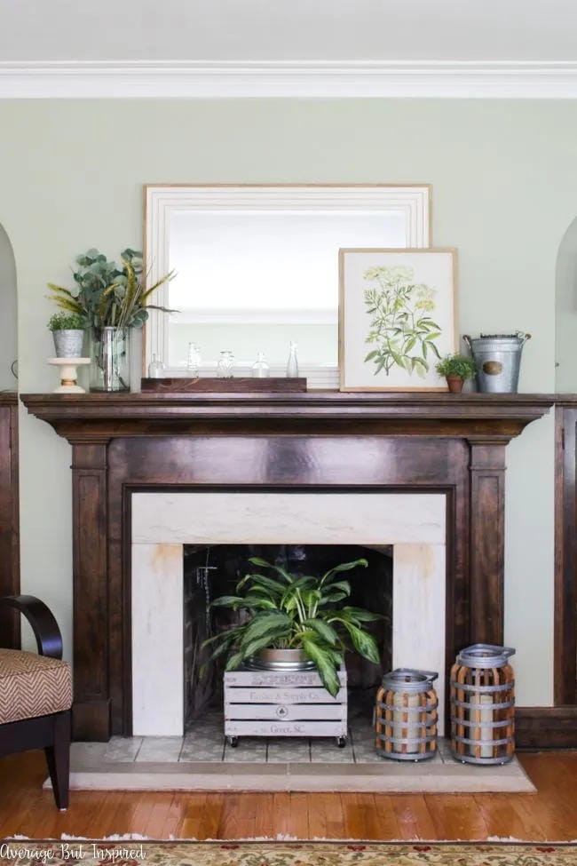 summer mantel decor ideas with keep a dark wood mantel fresh