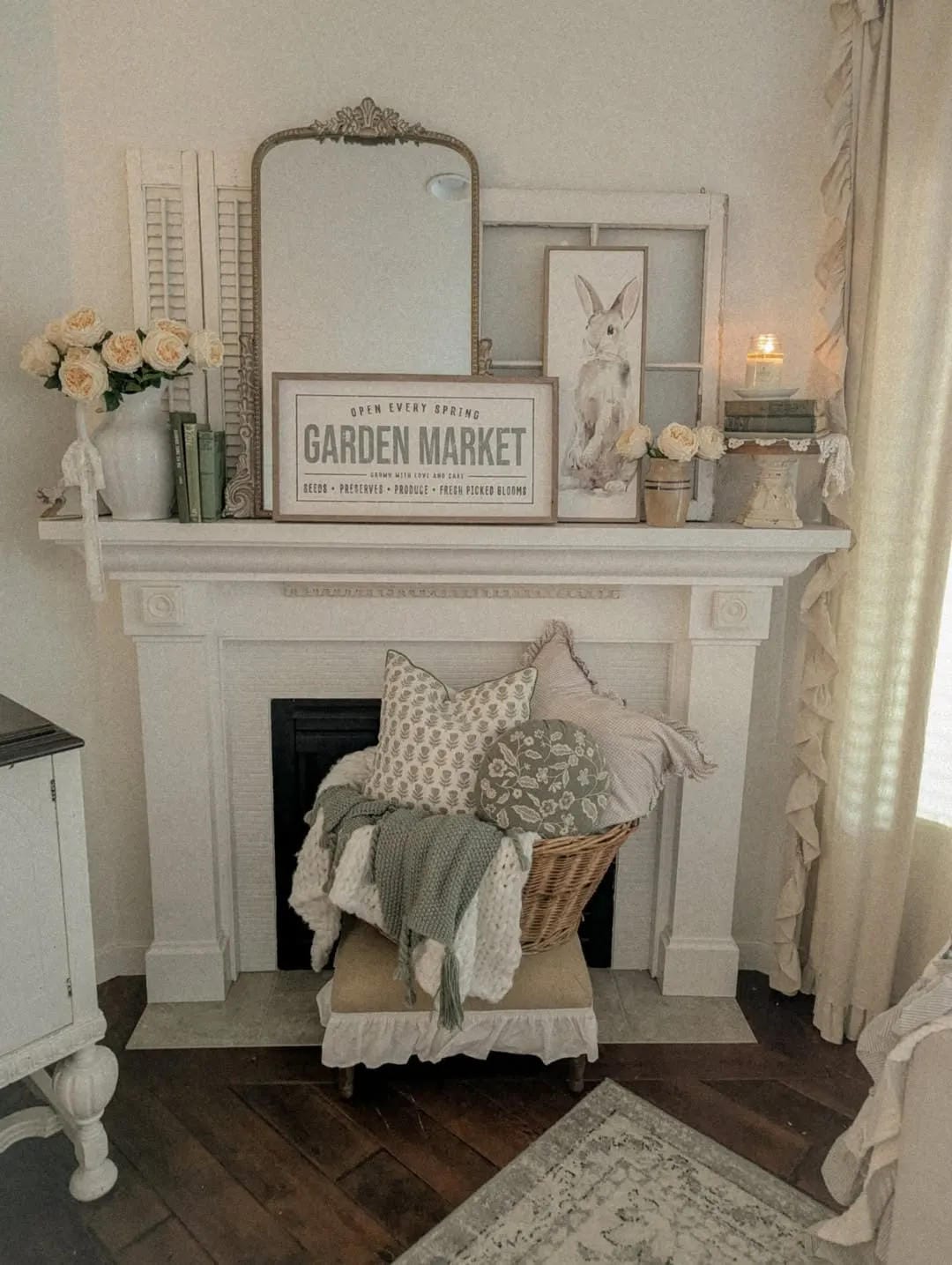 summer mantel decor ideas with make a garden market corner