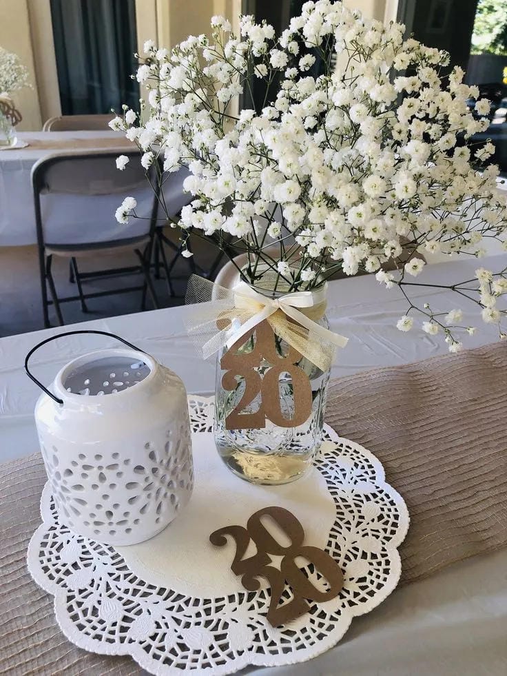 mason jar centerpiece ideas with fairy lights