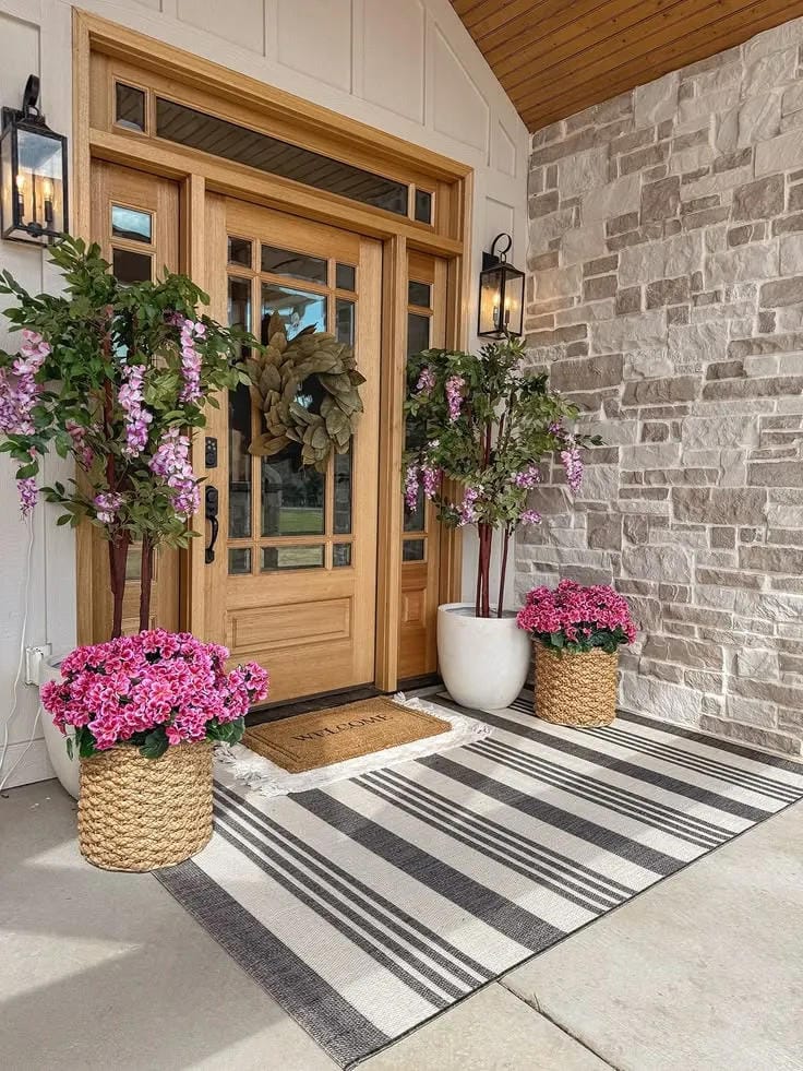 bright summer front door ideas