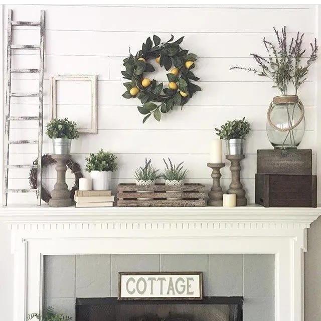 summer mantel decor ideas with decorate with mini plants and lanterns