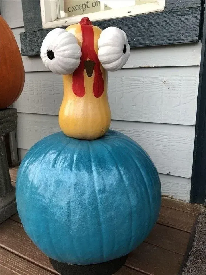 heihei moana pumpkin painting ideas