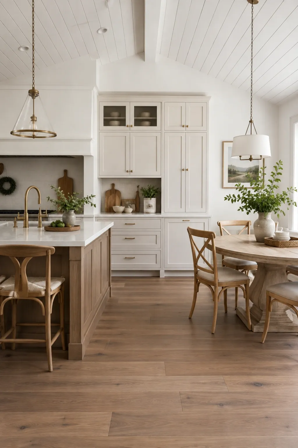 kitchen floor tile ideas with white cabinets